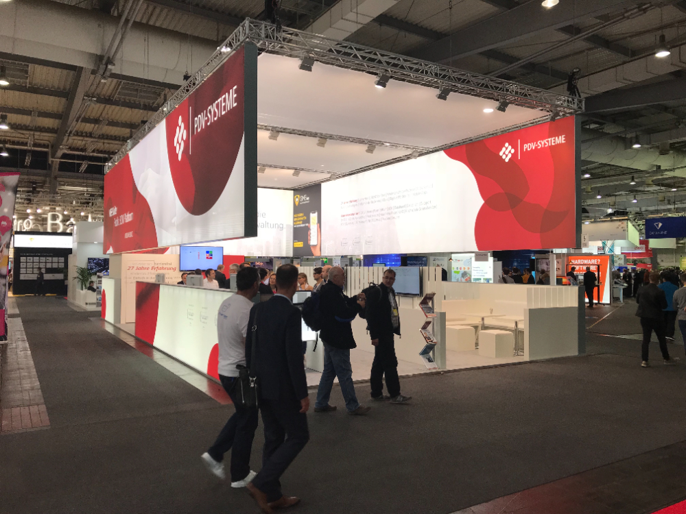 Präsentation der VIS-Suite als ECM-Plattform auf der Computermesse Cebit in Hannover 2018. Abbildung: PDV GmbH