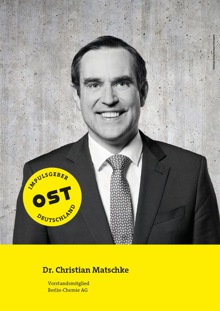 Dr. Christian Matschke, Vorstandsmitglied, Berlin-Chemie AG. Abbildung: Markus Bachmann Photography