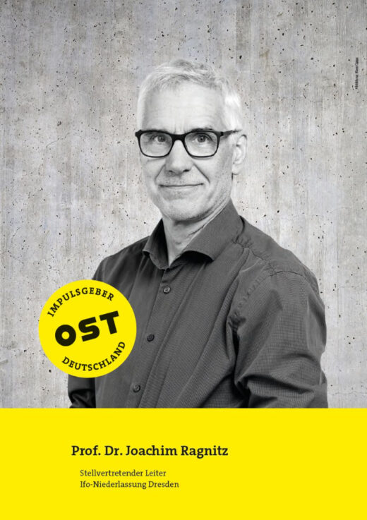 Prof. Dr. Joachim Ragnitz, Stellvertretender Leiter, Ifo-Niederlassung Dresden. Abbildung: Klaus Gigga