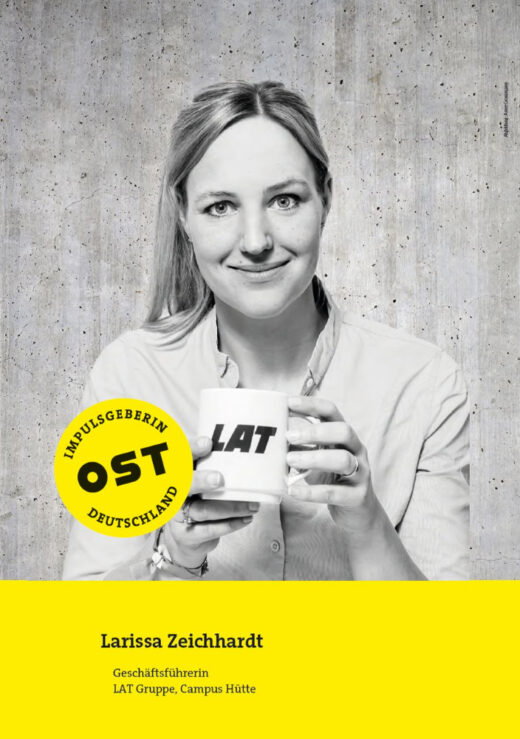 Larissa Zeichhardt, Geschäftsführerin, LAT Gruppe, Campus Hütte. Abbildung: Anne Grossmann