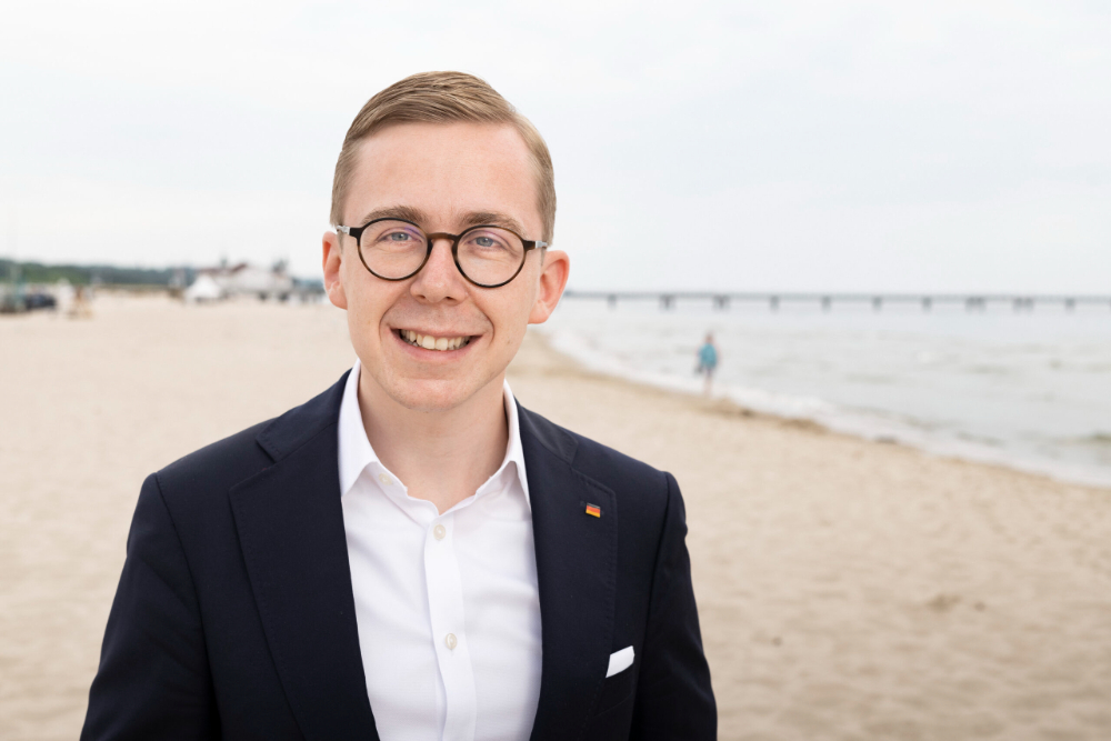 Philipp Amthor, Generalsekretär der CDU Mecklenburg-Vorpommern und Spitzenkandidat für die Bundestagswahl. Abbildung: Jens Oellermann