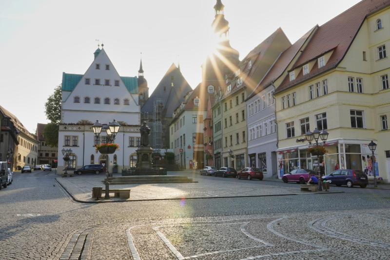 er Marktplatz der Lutherstadt Eisleben. Abbildung: IMG