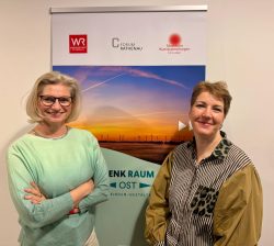 Ira Roschlau, Gründerin und Geschäftsführerin, und Dr. Katja Mittrenga, Partnerin Strategie, Transfer & Netzwerk von DenkRaumOst.