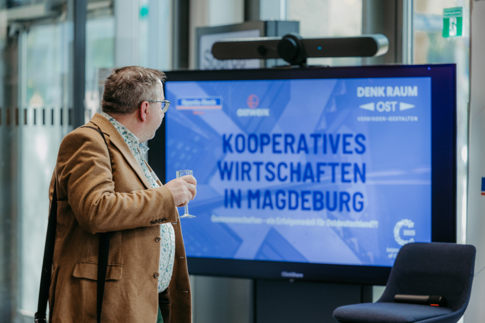 Am 23. April fand in Magdeburg die Veranstaltung „Genossenschaften: ein Erfolgsmodell für den Osten?!“ statt. Abbildung: Jana Dünnhaupt, janaduennhaupt.de