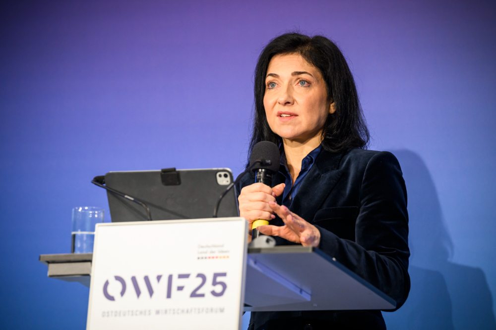 Bundeswirtschaftsministerin Katherina Reiche verwies auf enorme Fortschritte. Abbildung: Deutschland - Land der Ideen/Bernd Brundert