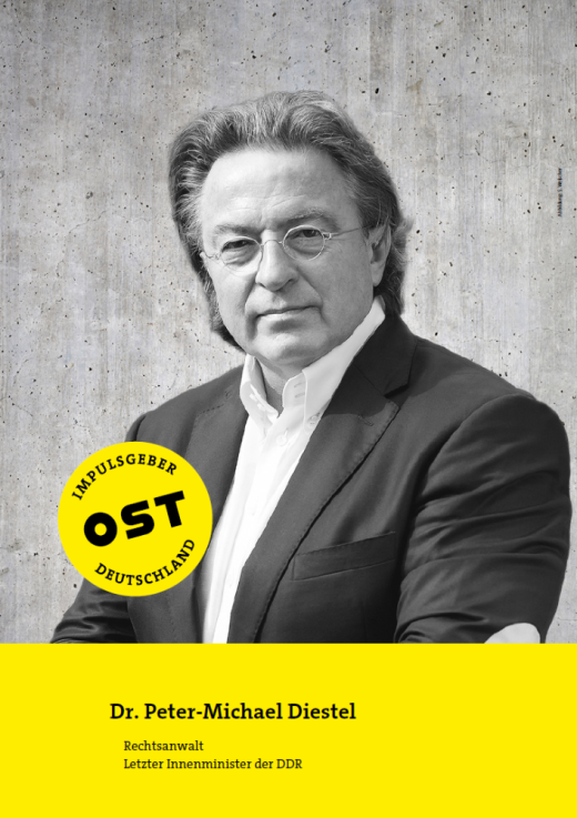Dr. Peter-Michael Diestel Rechtsanwalt, letzter Innenminister der DDR. Abbildung: S. Welscher