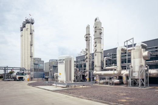 Neue Produktionsanlage von Nippon Gases Deutschland am Standort Zörbig in Sachsen-Anhalt. Abbildung: Nippon Gases