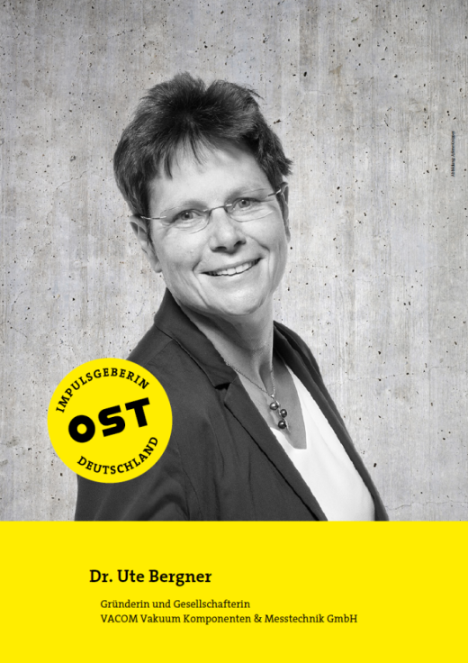Dr. Ute Bergner, Gründerin und Gesellschafterin VACOM Vakuum Komponenten & Messtechnik GmbH. Abbildung: Arlene Knipper