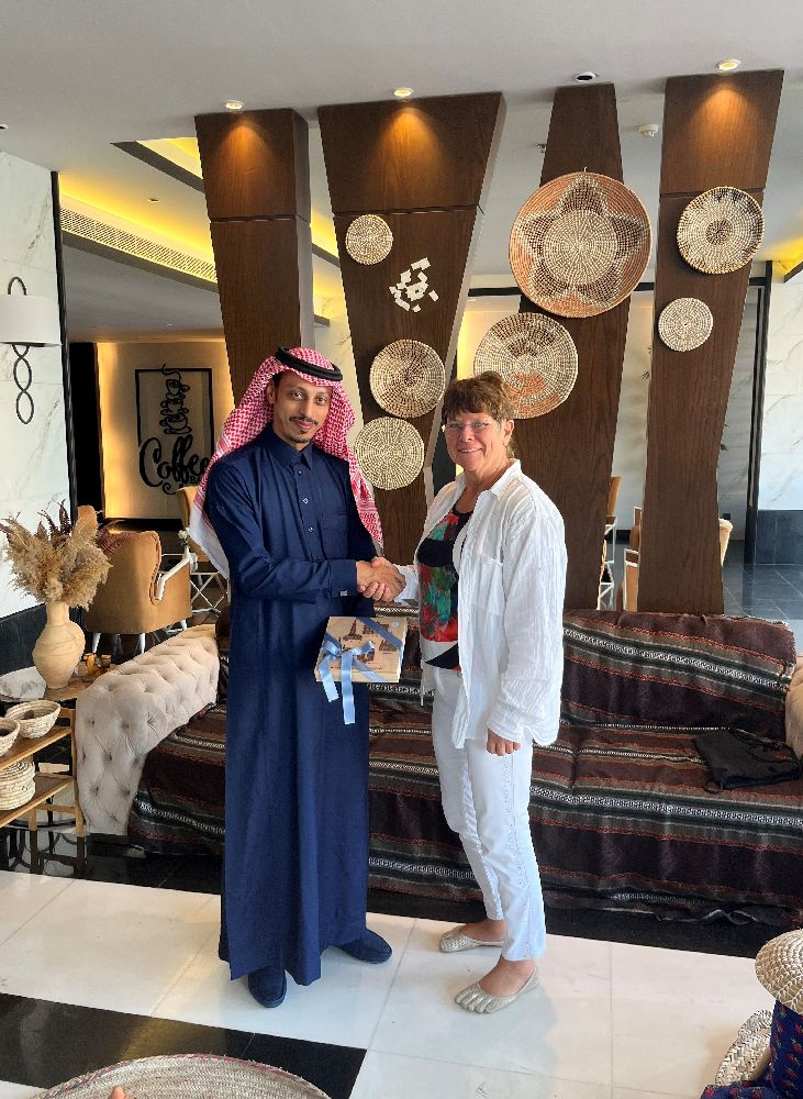 Gespräche zum Aufbau von Wirtschaftsbeziehungen zwischen Saudi-Arabien und Thüringen mit Prinz Dr. Hasan Ali Al Shareef. Abbildung: VACOM
