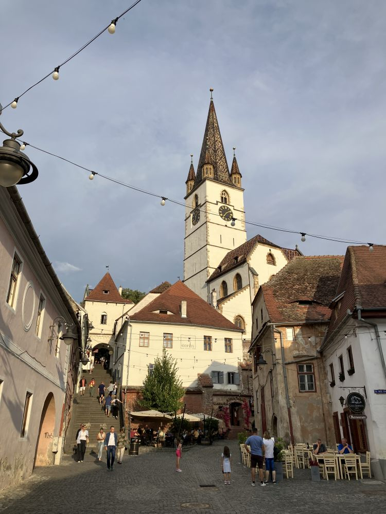 Evangelische Stadtpfarrkirche in Hermannstadt (Sibiu), Siebenbürgen.