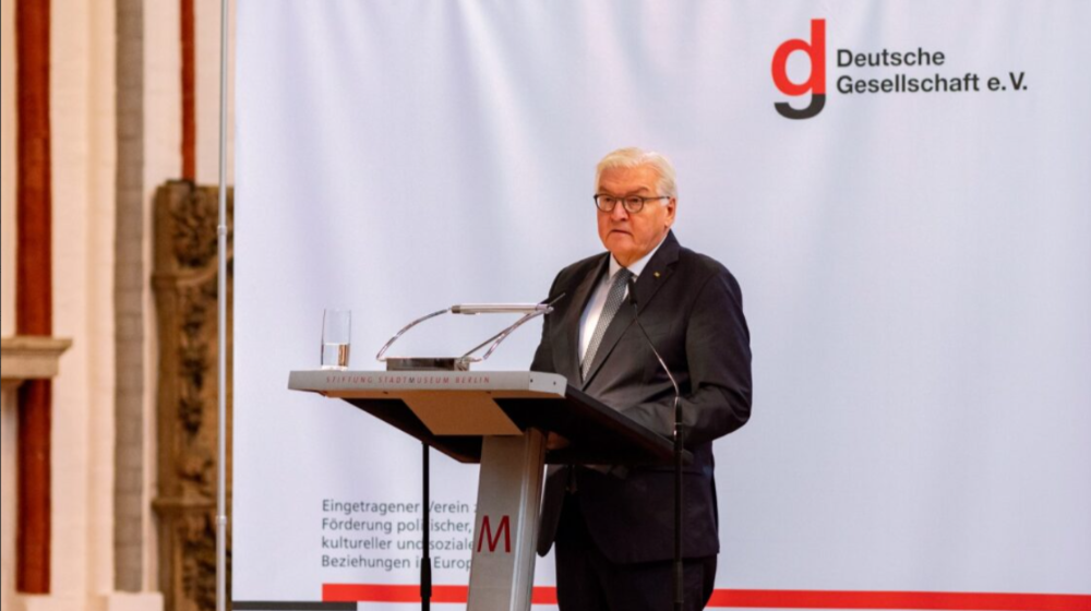 Jubiläumsfeier „30 Jahre Deutsche Gesellschaft e.V.“ mit Bundespräsident Frank-Walter Steinmeier. Abbildung: Deutsche Gesellschaft e.V.