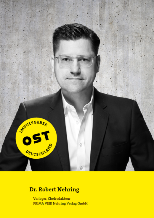 Dr. Robert Nehring Verleger, Chefredakteur PRIMA VIER Nehring Verlag GmbH.