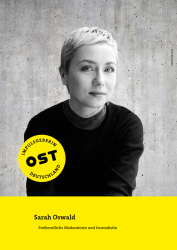 Sarah Oswald, Freiberufliche Moderatorin und Journalistin. Abbildung: Jenny Sieboldt