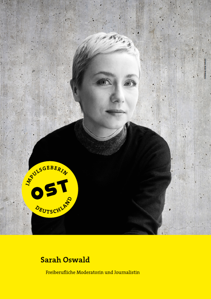 Sarah Oswald, Freiberufliche Moderatorin und Journalistin. Abbildung: Jenny Sieboldt