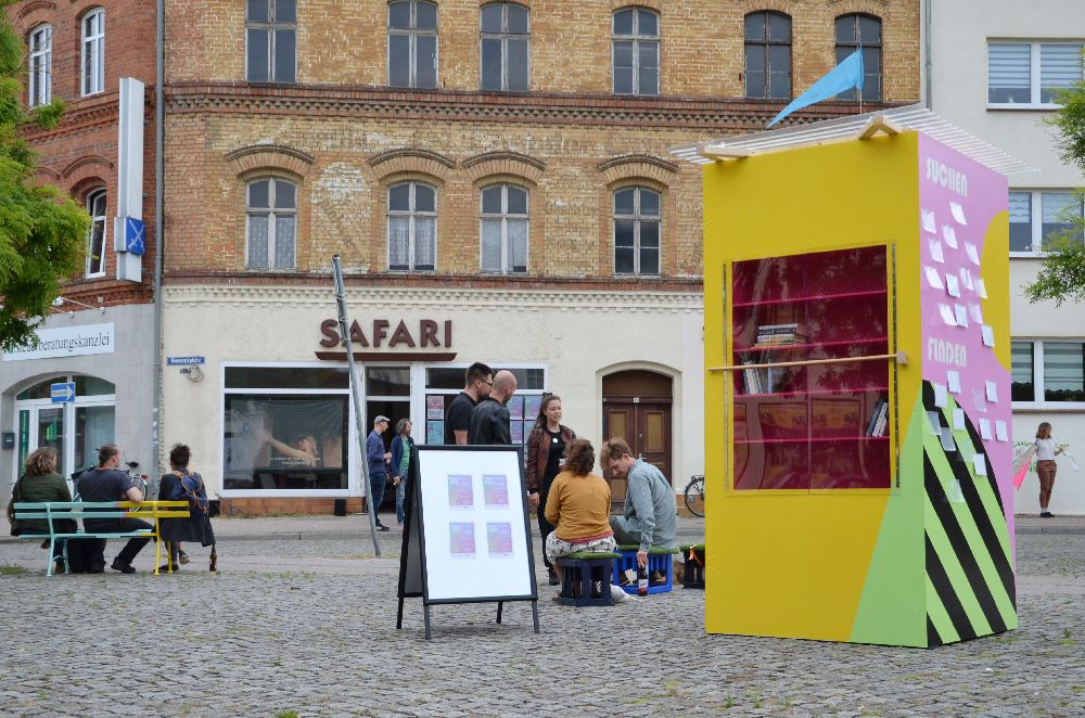 Eine Beteiligungsbude. Abbildung: Neulandia