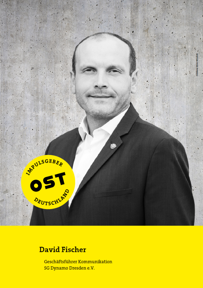 David Fischer, Geschäftsführer des Kommunikation SG Dynamo Dresden e.V. Abbildung: Dennis Hetzschold