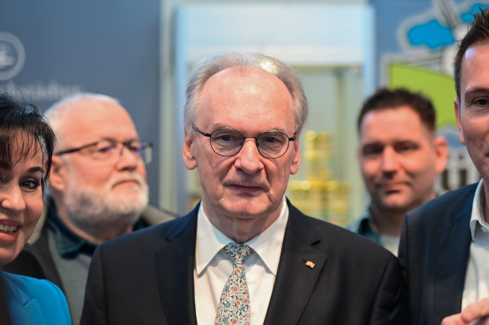 Auch der Ministerpräsident von Sachsen-Anhalt, Dr. Reiner Haseloff hat die Grüne Woche besucht. Abbildung: Messe Berlin GmbH