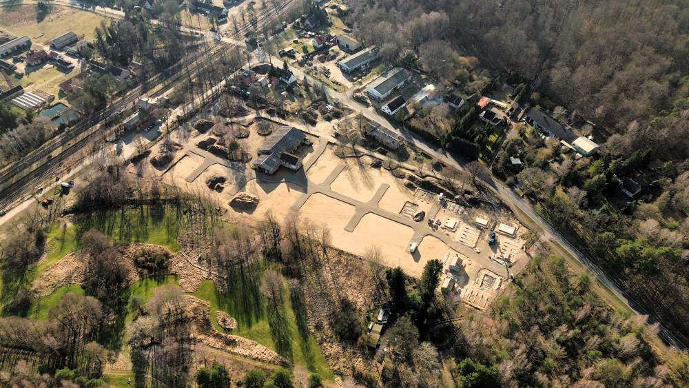 Luftbild der KoDorf-Baustelle. Abbildung: Uwe Manteuffel