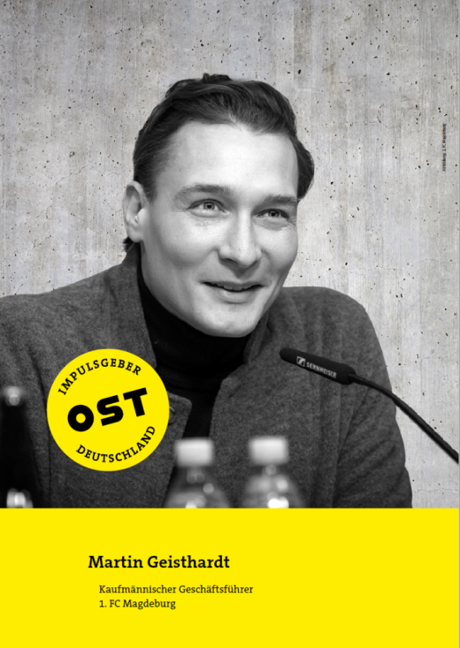 Martin Geisthardt, Kaufmännischer Geschäftsführer des 1. FC Magdeburg. Abbildung: 1. FC Magdeburg