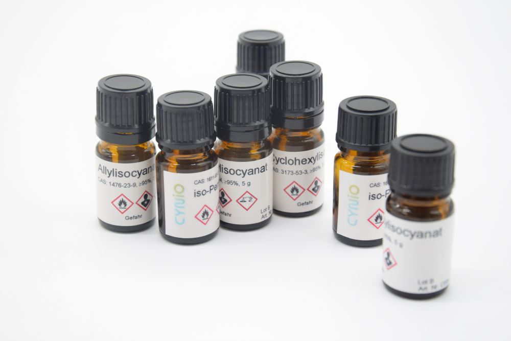 Isocyanate sind zentrale chemische Bausteine für Industrie und Forschung. Abbildung: Cynio