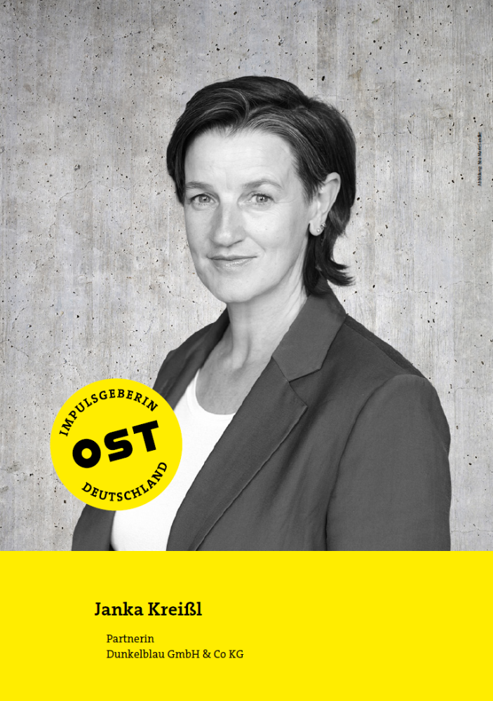 Janka Kreißl, Partnerin Dunkelblau GmbH & Co KG. Abbildung: Noa Marie Sandke
