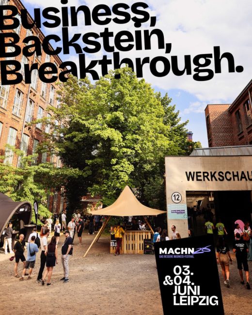 Das MACHN findet am 3. und 4. Juni traditionell auf dem Gelände der Leipziger Baumwollspinnerei statt. Abbildung: MACHN