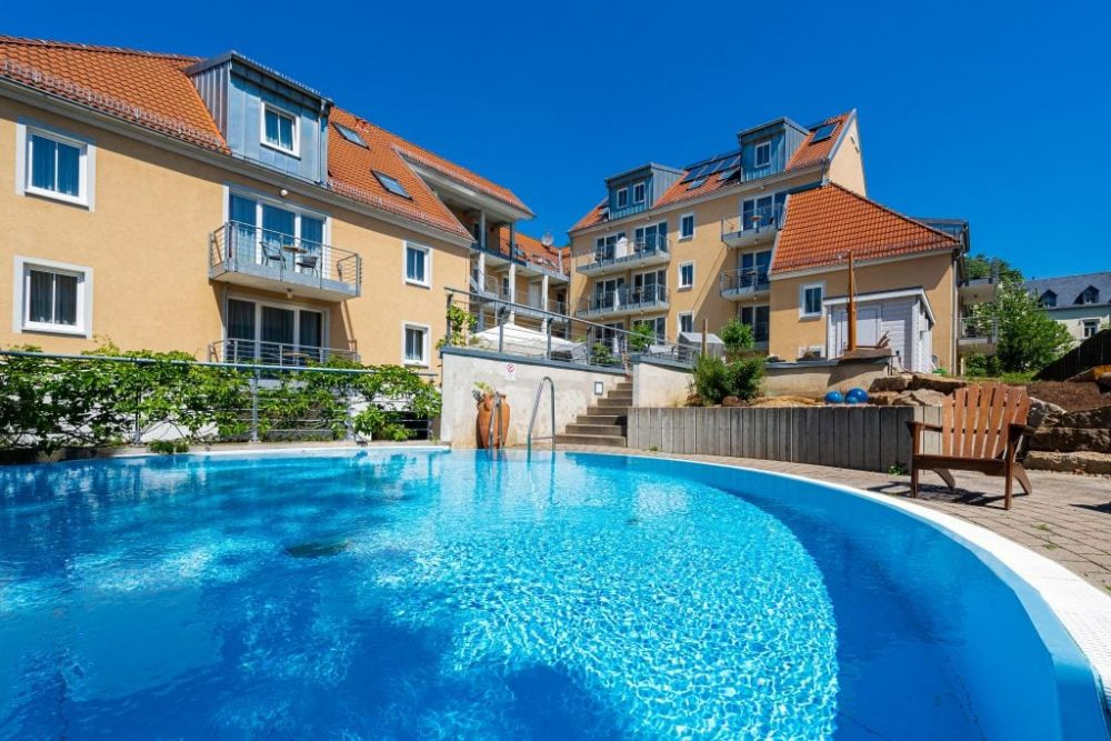 Die Ansicht des Apparthotel Steiger Bad Schandau. In ihren elf Jahren als Unternehmerin hat Margaux Steiger viele Krisen gemeistert. Abbildung: Steiger Hotels