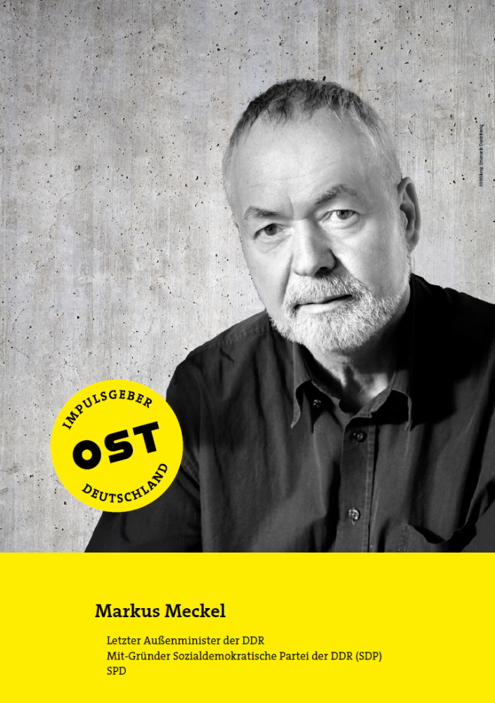 Markus Meckel, letzter Außenminister der DDR, Mit-Gründer Sozialdemokratische Partei der DDR (SDP) SPD. Abbildung: Emanuela Danielewicz