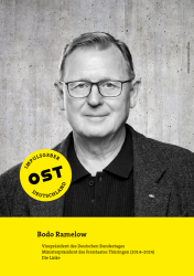 Bodo Ramelow: Ankommen im Osten. Meine Reise und Gedanken zur Zukunft Ostdeutschlands Bodo Ramelow, Vizepräsident des Deutschen Bundestages, Ministerpräsident des Freistaates Thüringen (2014–2024) Die Linke. Abbildung: Inga Haar/Deutscher Bundestag