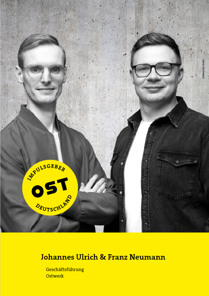 Johannes Ulrich & Franz Neumann, Geschäftsführung Ostwerk. Abbildung: Max Threlfall