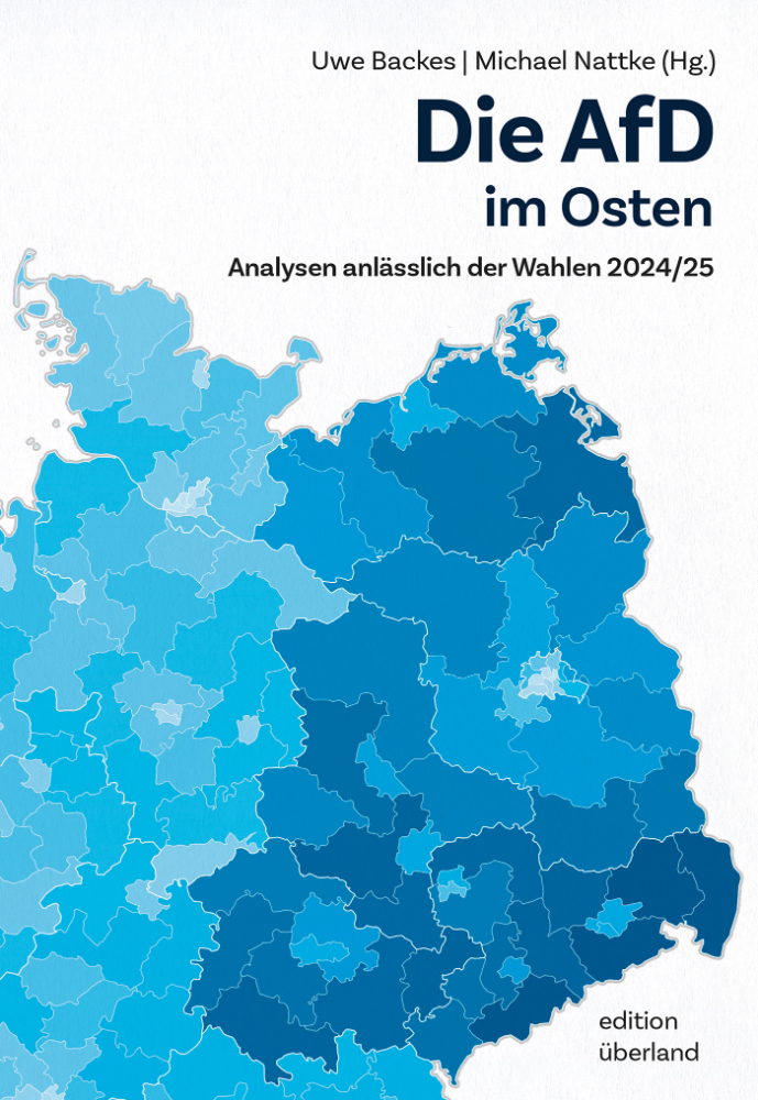 Cover vom Buch von Uwe Backes und Michael Nattke: Die AfD im Osten