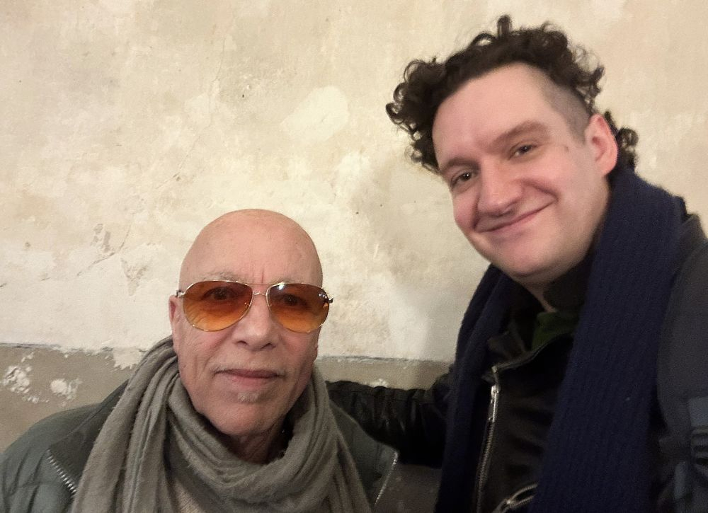 Padraig Parkhurst mit Toni Krahl, dem Frontmann von City. Abbildung: Padraig Parkhurst
