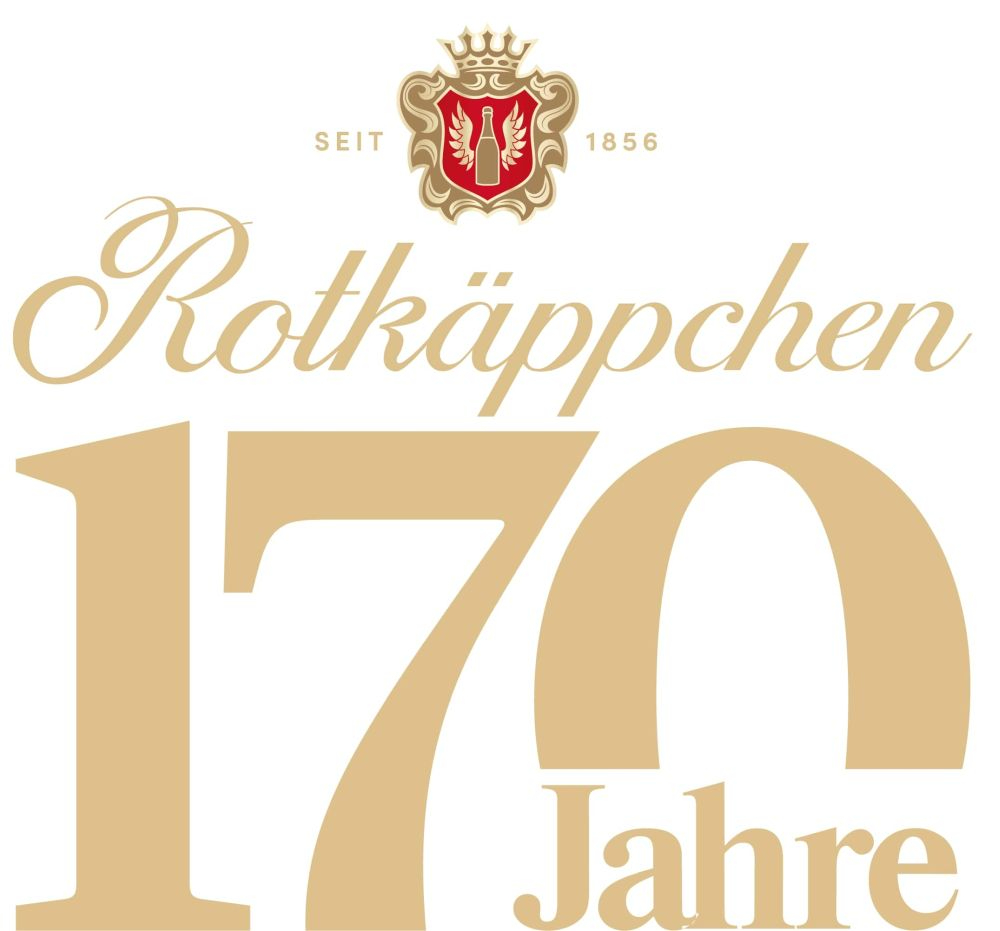 Das Jubiläumslogo zu 170 Jahre Rotkäppchen. Abbildung: Rotkäppchen Mumm