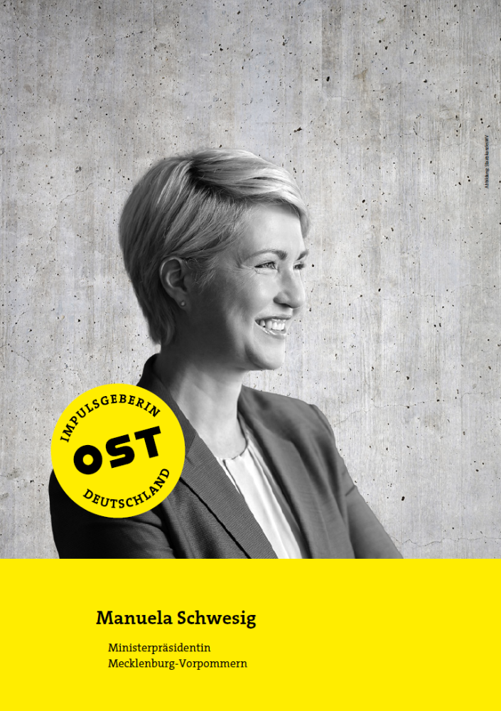 Manuela Schwesig, Ministerpräsidentin Mecklenburg-Vorpommern. Abbildung: Staatskanzlei MV