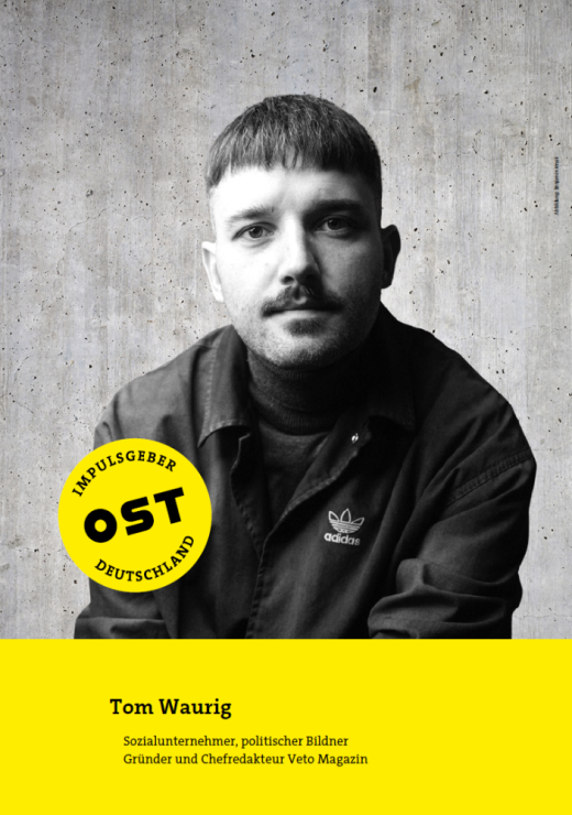 Tom Waurig, Sozialunternehmer, politischer Bildner, Gründer und Chefredakteur Veto Magazin. Abbildung: Benjamin Jenak
