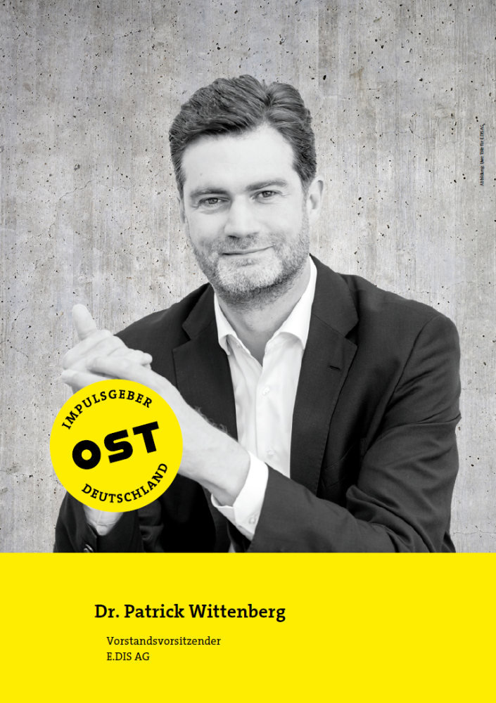 Dr. Patrick Wittenberg, Vorstandsvorsitzender der E.DIS AG. Abbildung: Uwe Tölle für E.DIS AG
