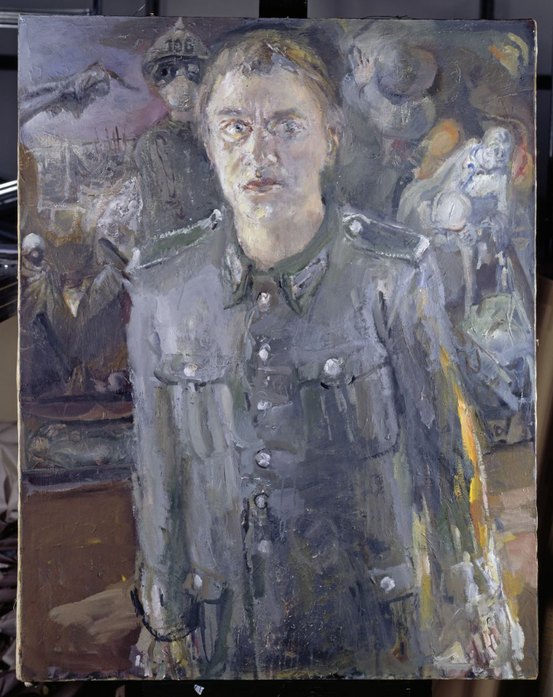 Bernhard Heisigs Gemälde „Begegnung mit Bildern“ ist zum MHMBw Dresden zurückgekehrt. Abbildung: VG Bild-Kunst, Bonn 2026/ bpk / Nationalgalerie, SMB / Andres Kilger