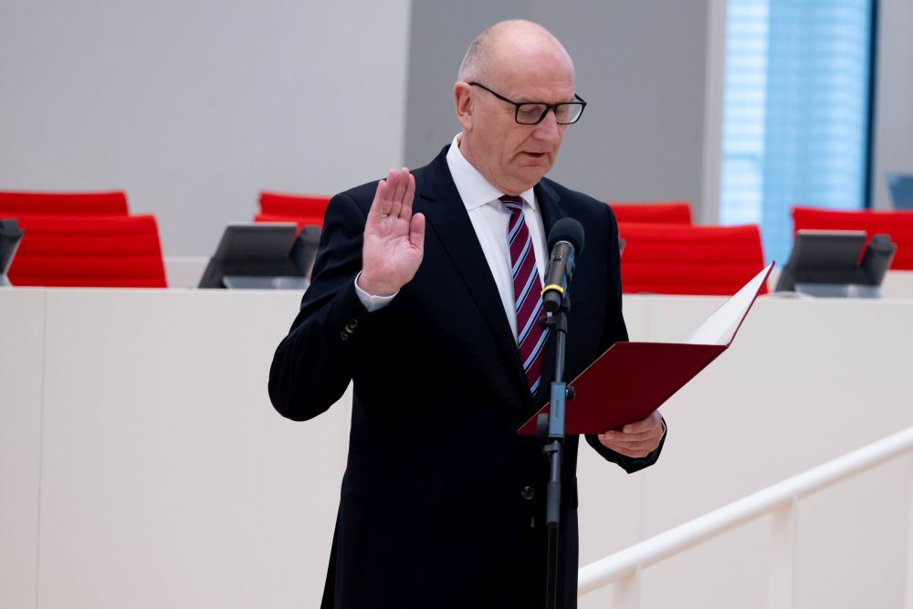Vereidigung des Ministerpräsidenten, Dezember 2024. Abbildung: Staatskanzlei Brandenburg, Cathrin Bauer